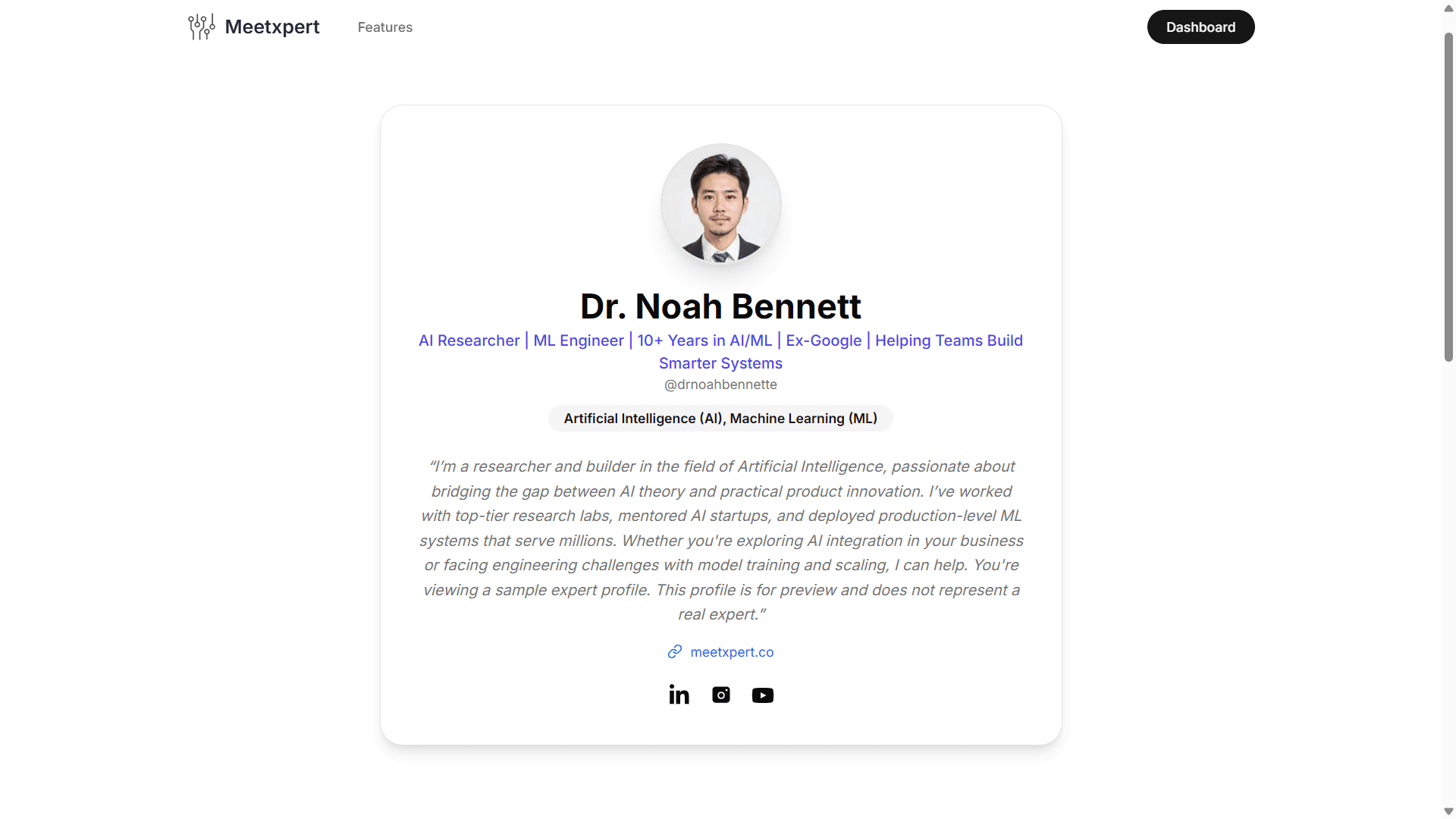 Expert Profiles